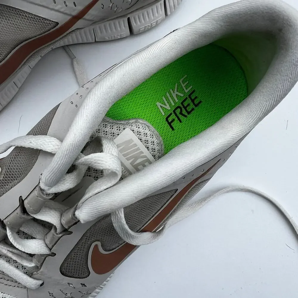 Nike Free White Rose Nike logo., Women's sneakers Women's size 8